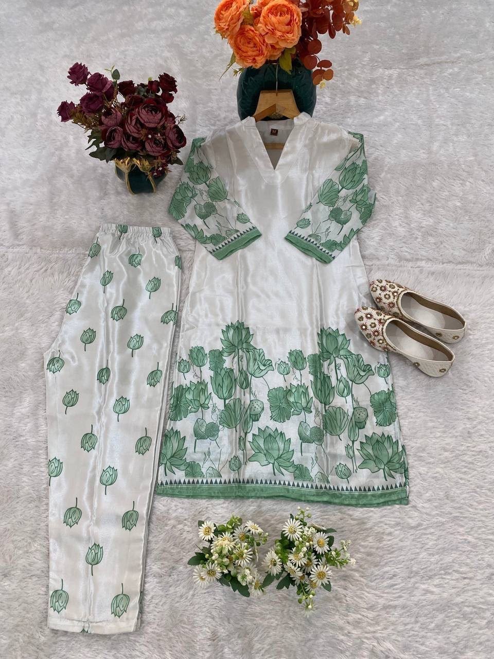 Designer Indian Pakistani kurti pant Bollywood Dress Party Wear Suit wedding