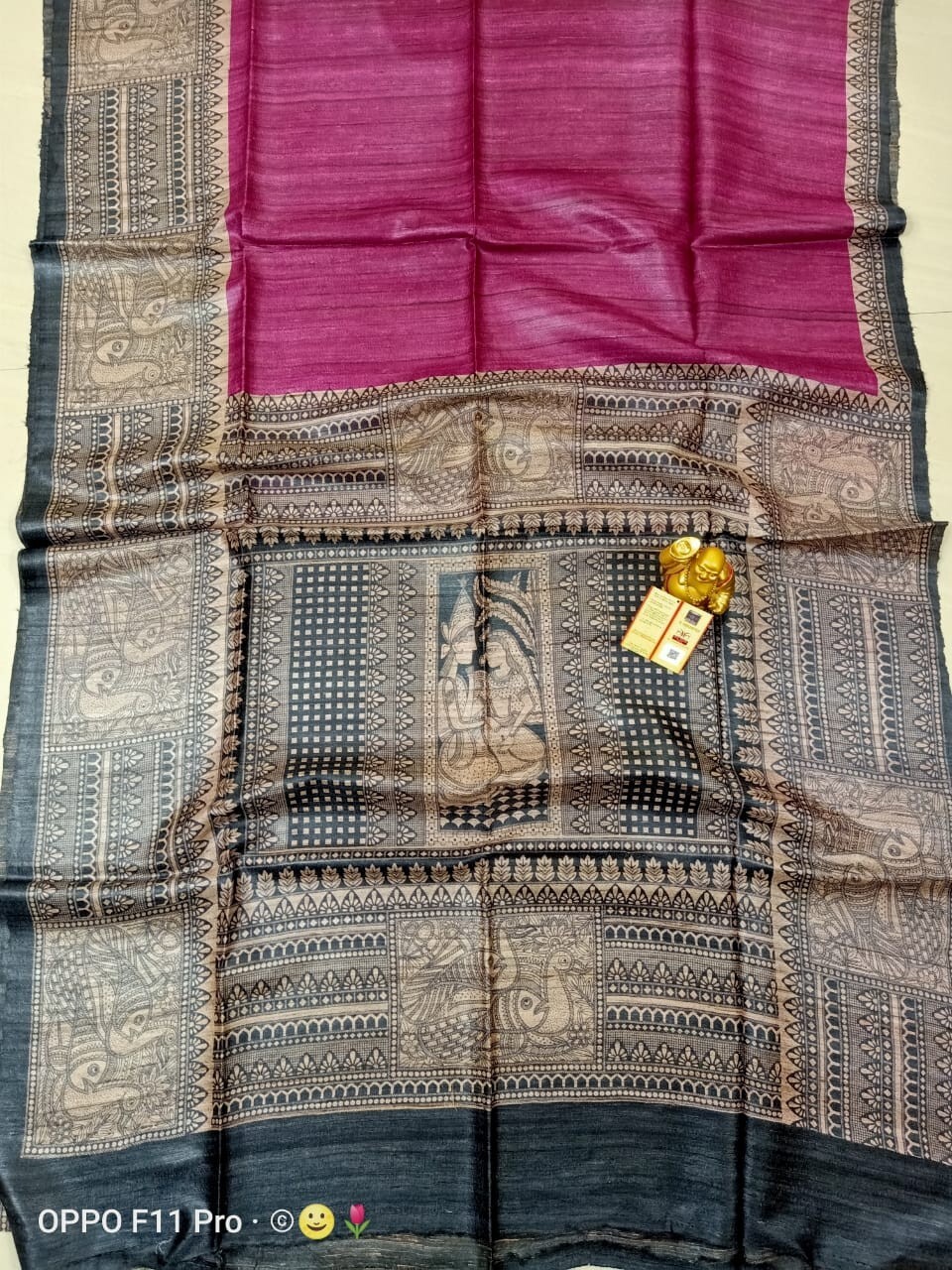 EXCLUSIVE MADHUBANI PURE TUSSER SAREE
