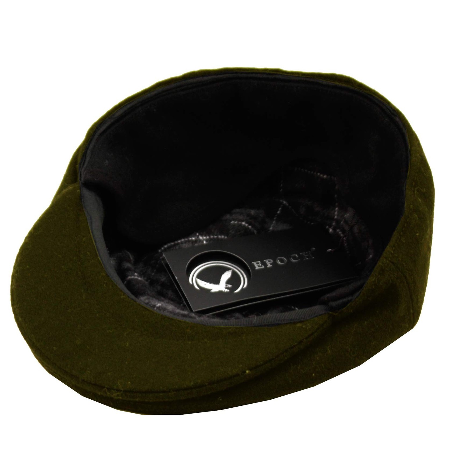 EPOCH Wool Blend Herringbone Winter Ivy Cabbie Hat w/Fleece Earflaps – Dri