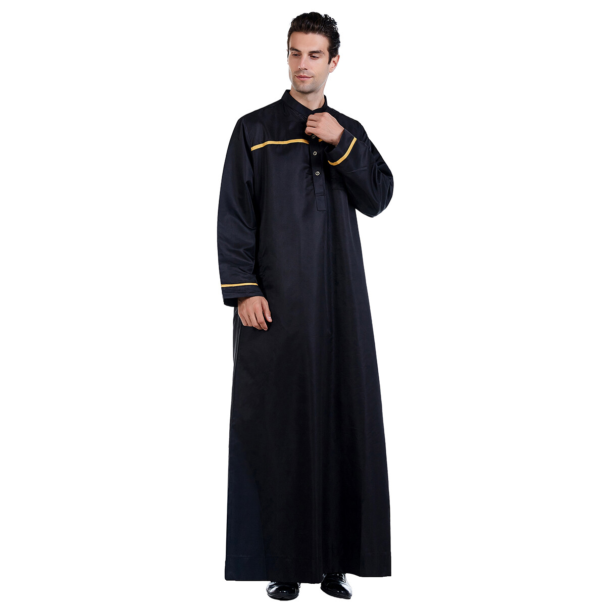 Saudi Men Robe Dishdasha Thobe Jubba Thoub Abaya Muslim Kaftan Islamic Ramadan