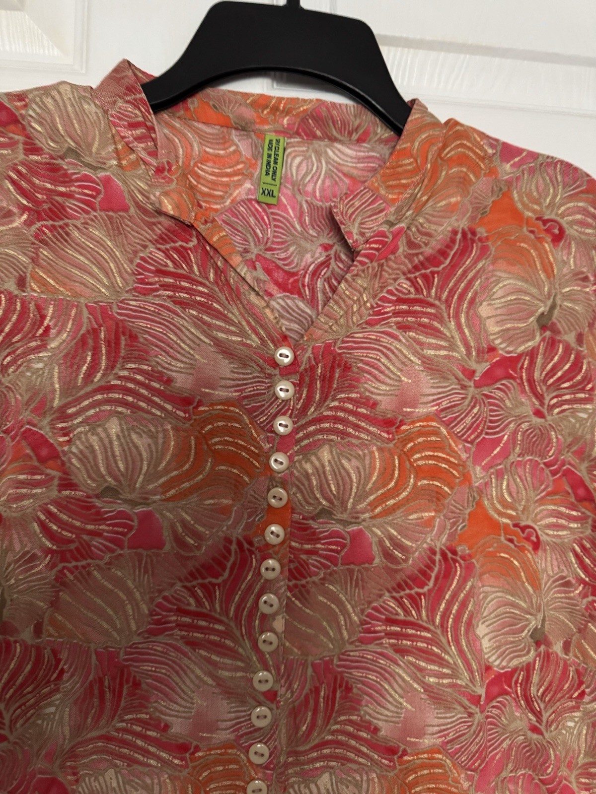 Women’s Multi Colored Printed Tunic Top Kurti Casual /Office Wear Blouse New