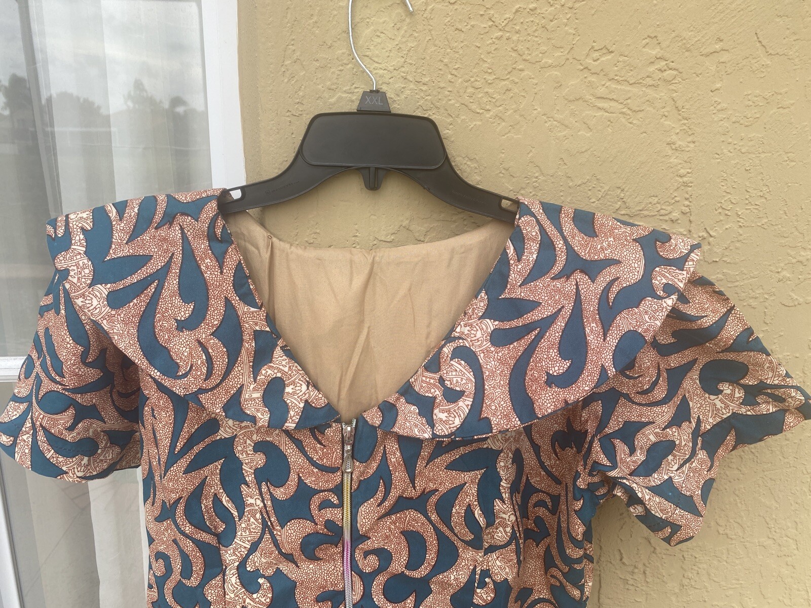 NIGERIAN AFRICAN WAX ANKARA BLOUSE/ TOP & PANT( CULTURAL& ETHNIC CLOTHING) L/XL