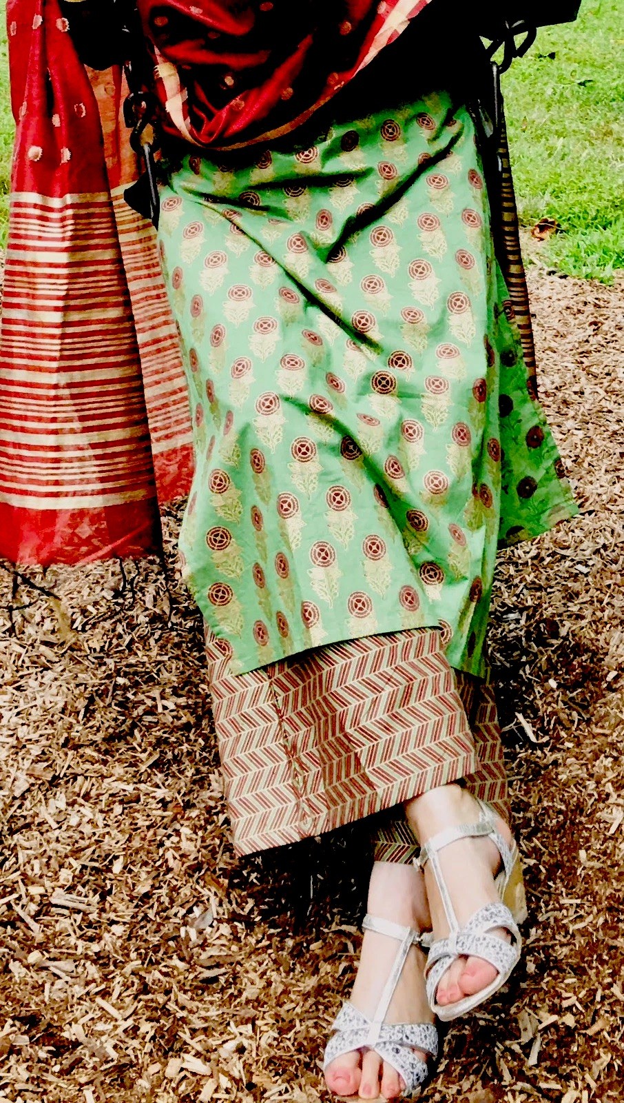 Traditional Indian Kurti Set With dupatta and Palazzo Pants