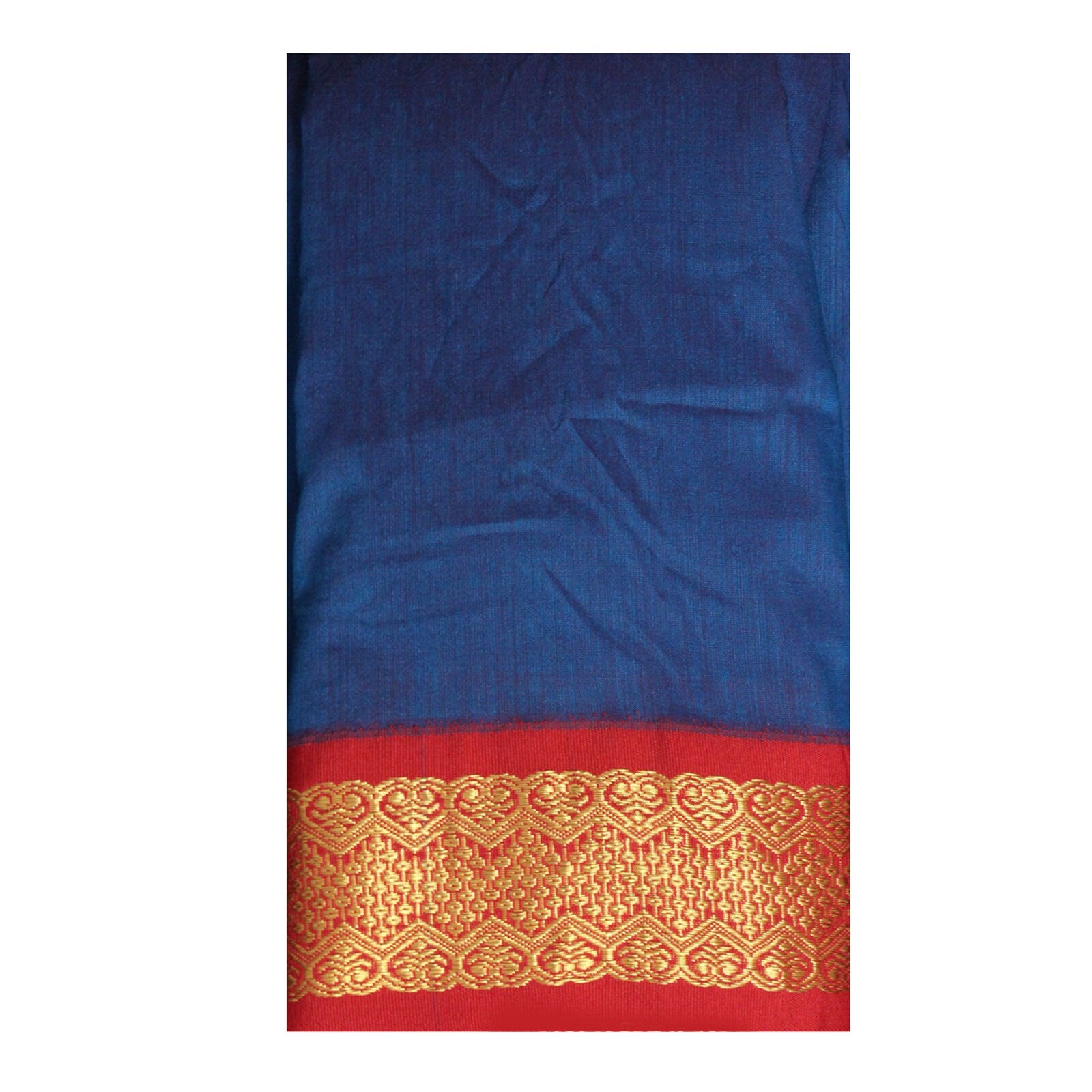 Vintage Art Silk Sarees Woven Zari Border Dual Tone Indian Sari Craft Fabric