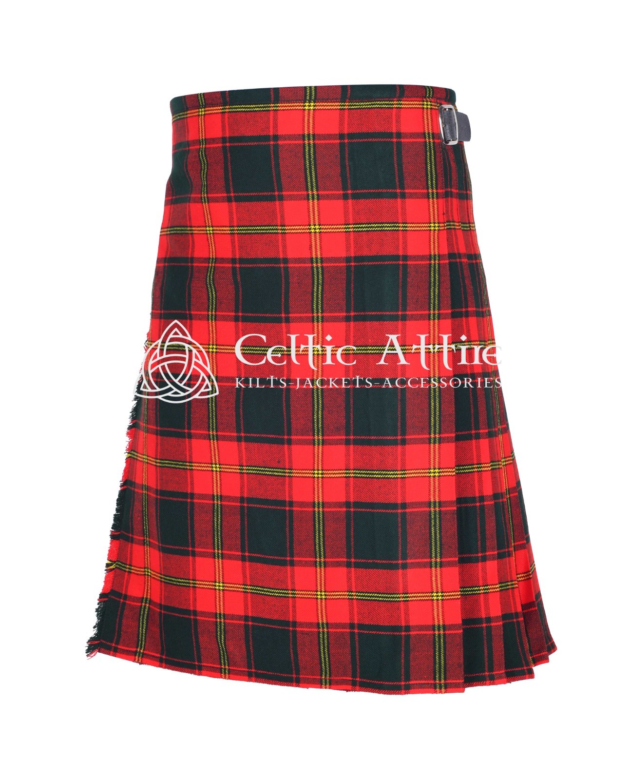 Ulster Red Modern Tartan 8 Yard Scottish Kilt – Made to Order By Celtic Attire
