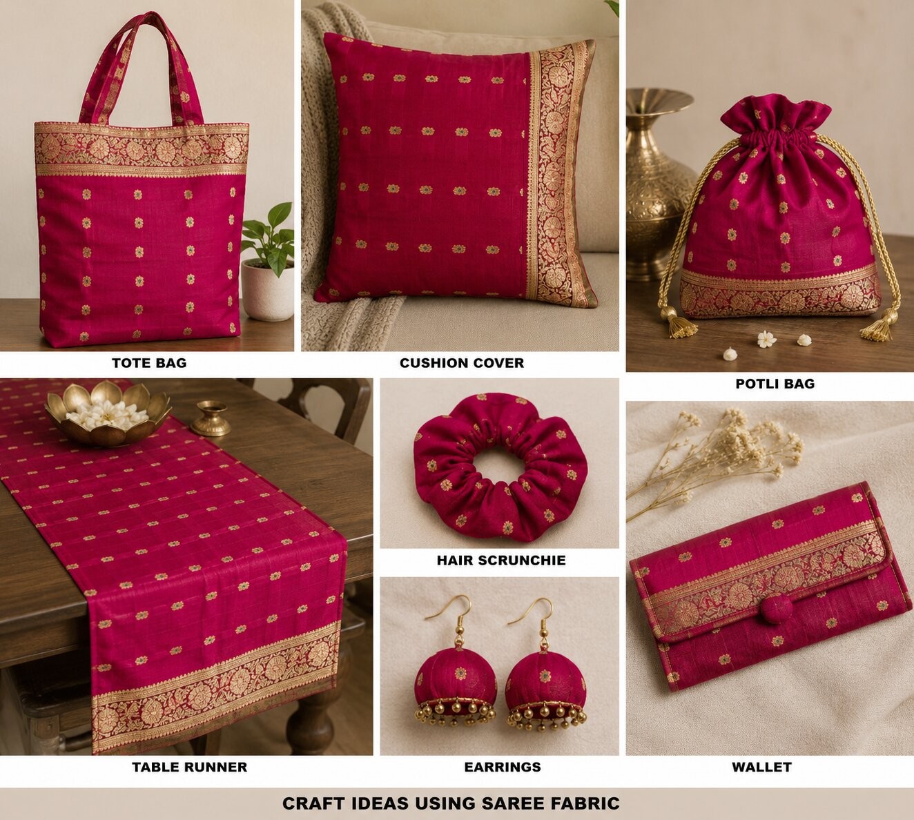 Sanskriti Vintage Pink Pure Satin Saree Banarasi Brocade Meenakari 5 Yard Sari