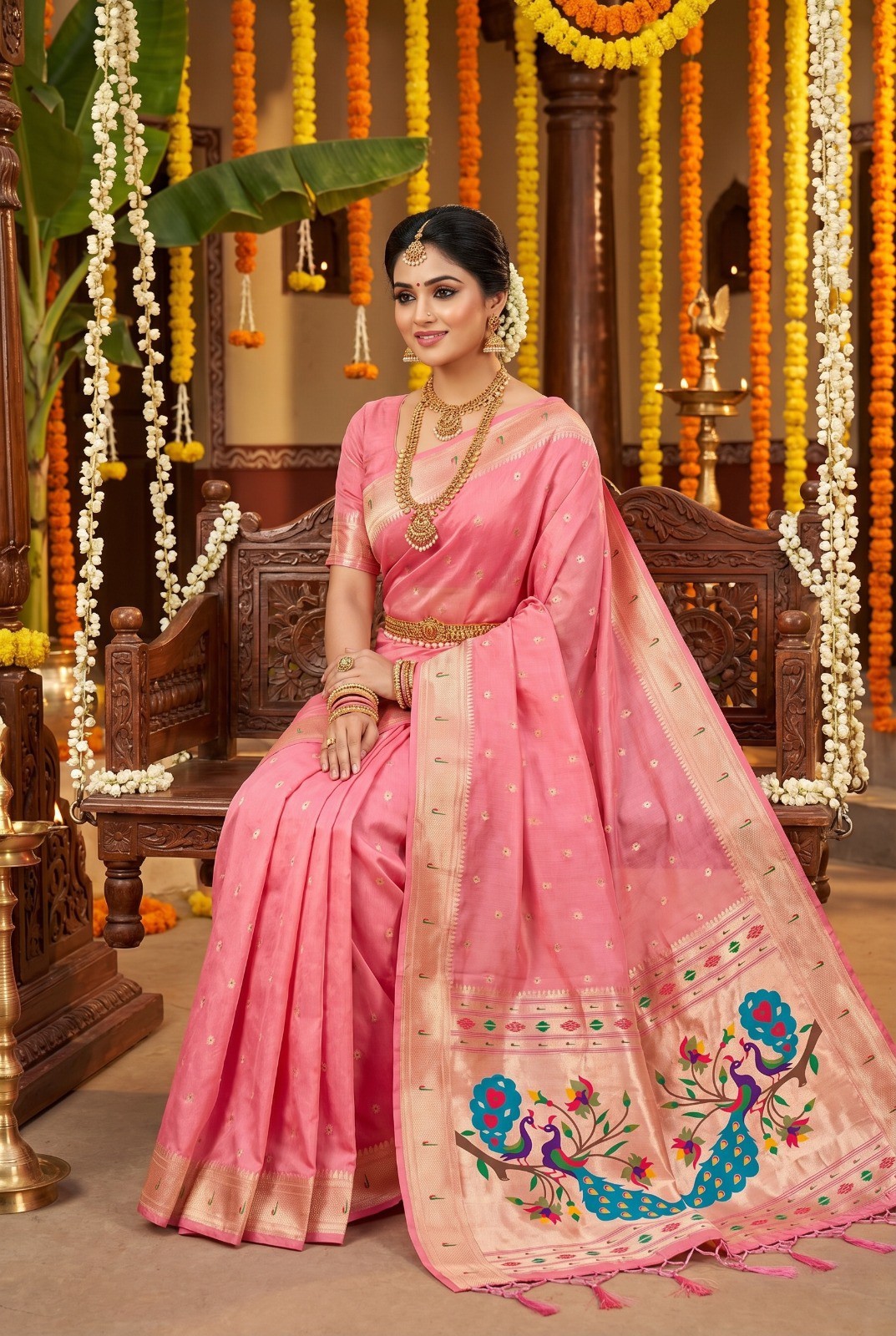 Soft Silk Bollywood Designer Fancy Saree Party Indian Wedding Saree