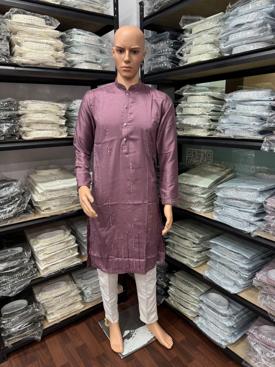 Men’s Ethnic Kurta Pajama Set Ready to Wear Soft Cotton Bottom Designer Finish