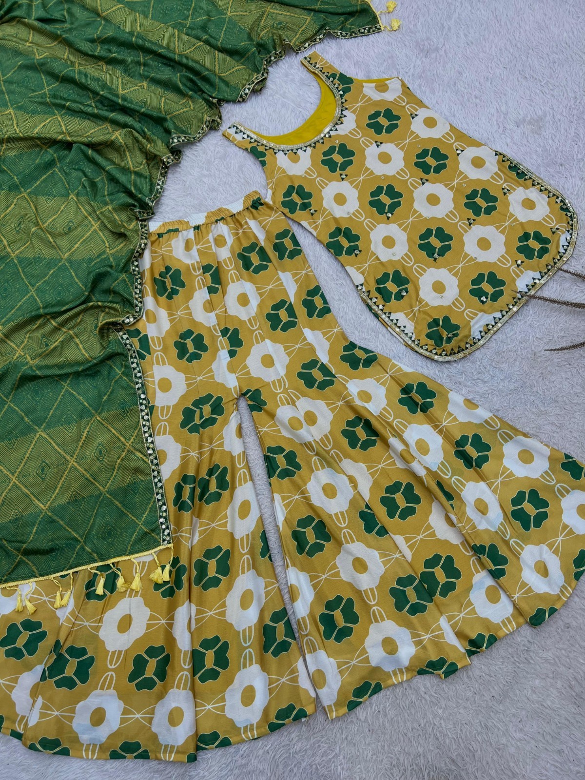 Designer Indian Pakistani top plazzo Bollywood Dress Party Wear Suit wedding
