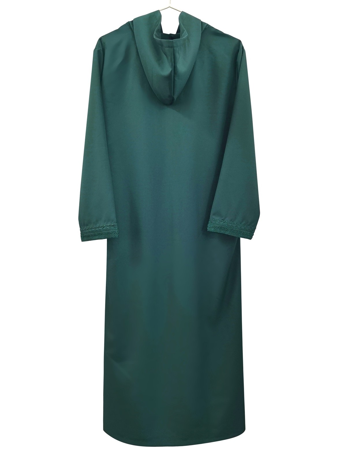 Mens Hooded Thobe Saudi Islamic Clothing Arab Muslim Eid Kaftan Jubbah Robe