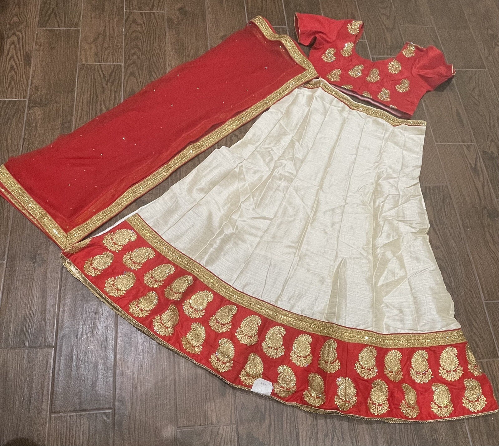 Indian Festival Diwali Ghagra Lehanga Choli Dupatta Engagement Dress Outfit
