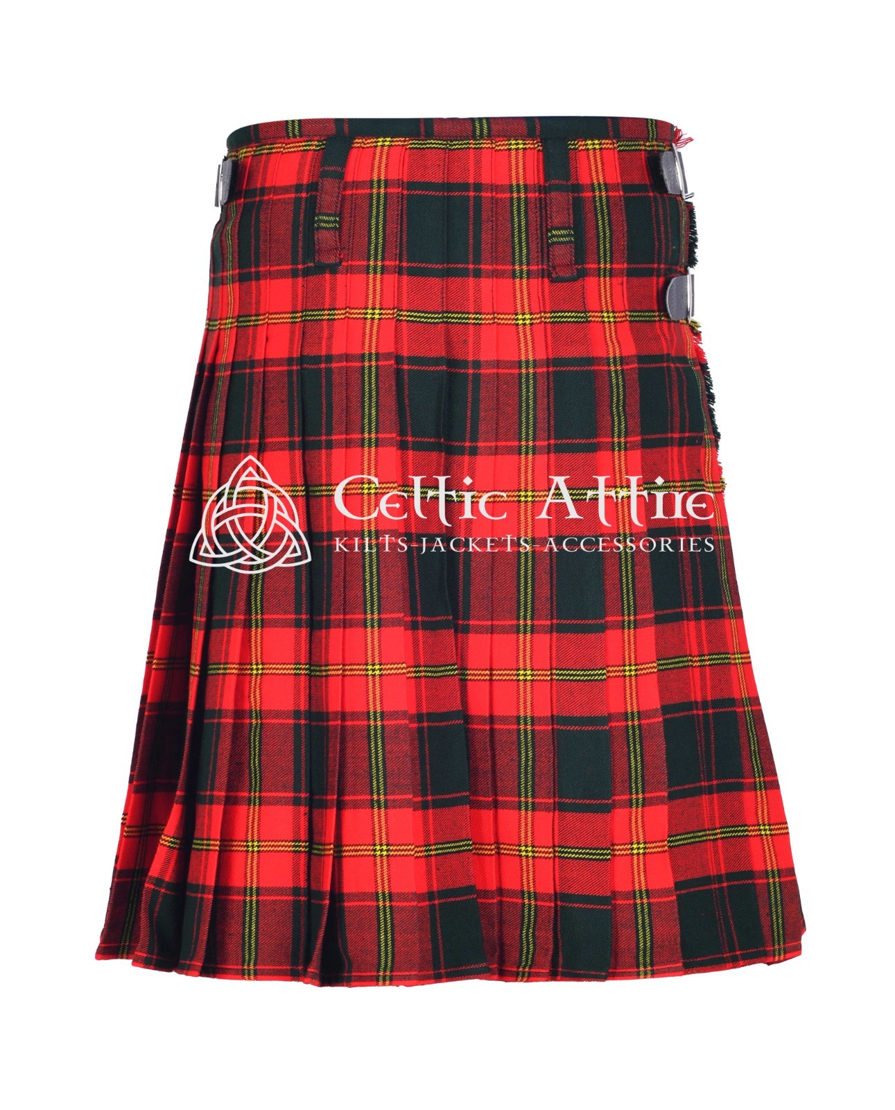 Ulster Red Modern Tartan 8 Yard Scottish Kilt – Made to Order By Celtic Attire