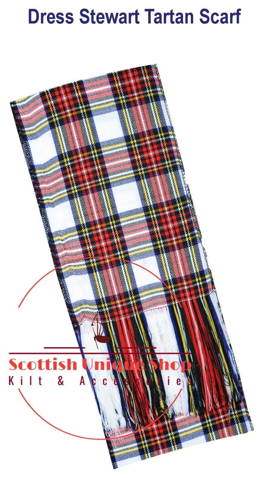 Highland Women Sash Dress Stewart Tartan Scarf kilt SASH SCARF “90” X “12”