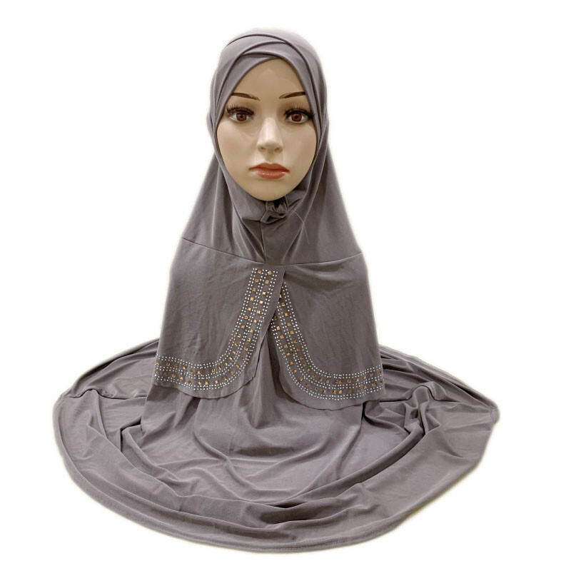Muslim Women One Piece Headscarf Large Hijab Prayer Head Wrap Scarf Shawl Arab