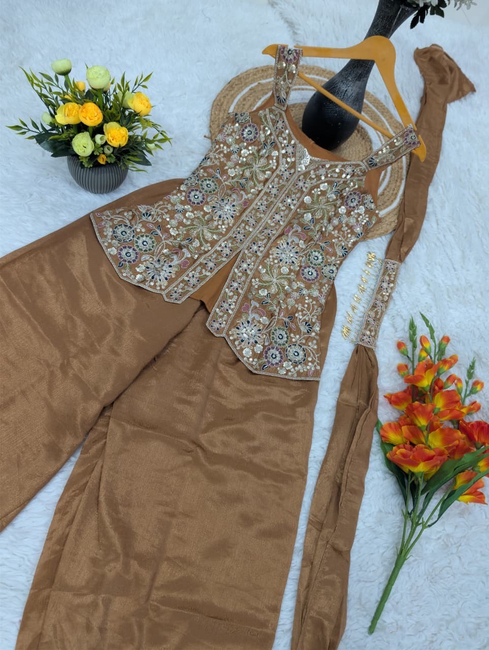 WEDDING PUNJABI SHARARA PALAZZO SALWAR SUIT PLAZZO KURTI SHALWAR KAMEEZ SUIT EID