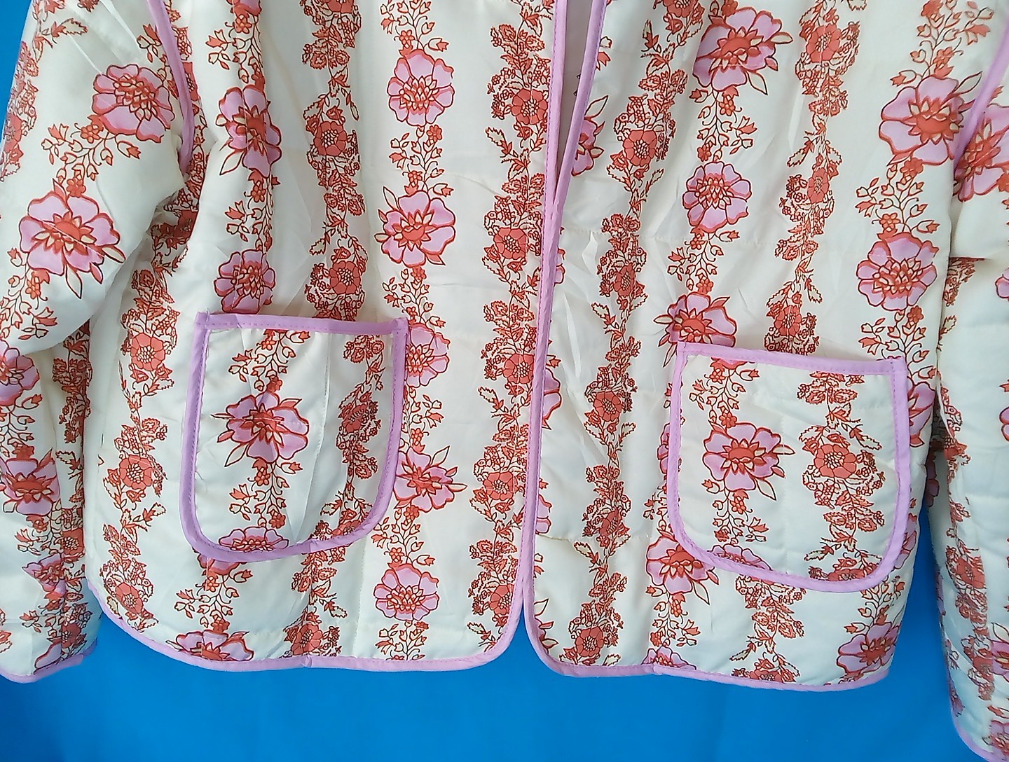 Oriental Chloe Quilted Floral Jacket Size S unbranded Free shipping