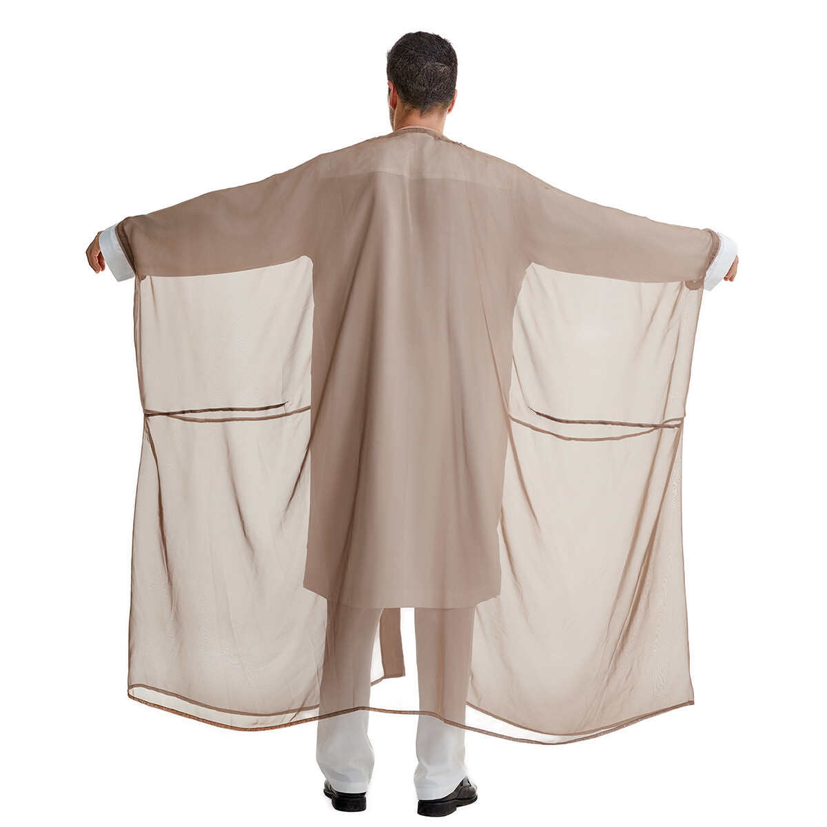Islamic Men Jubba Thobe Kimono Arab Kaftan Bisht Abaya Robe Djellaba Dishdasha