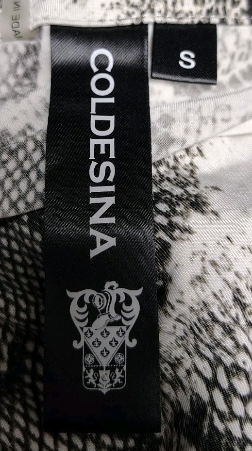 COLDESINA BLOUSE ALEXANDER DESIGNS SMALL ASYMMETRICAL ANIMAL PRINT