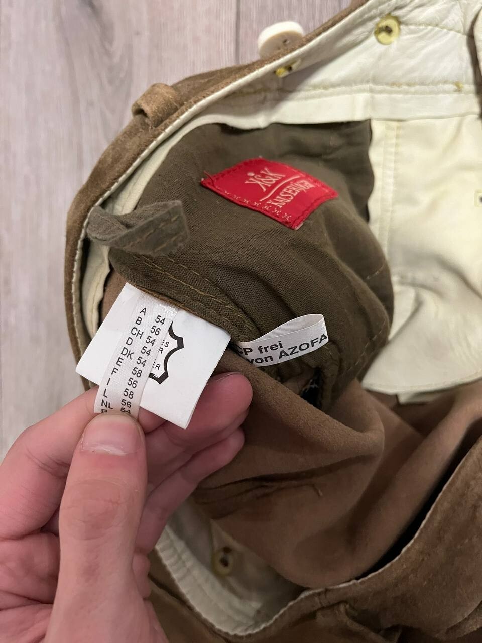 K&K Kaiserjäger Suede Lederhose Size 54 – Brown