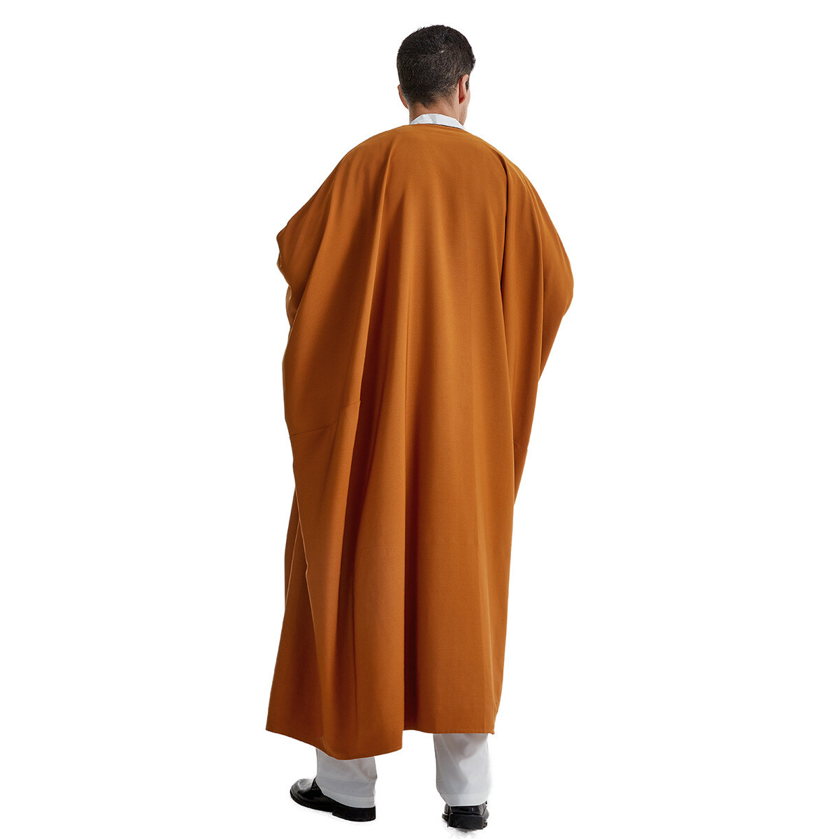 Arab Men Solid Color Abaya Muslim Thobe Thawb Kaftan Man Islamic Loose Cardigan