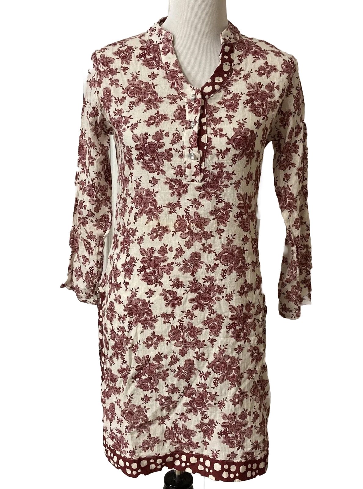 Women’s Hip H Hop Indian Traditional Cotton Tunic Top Ethnic Wear Sz S Sparkles