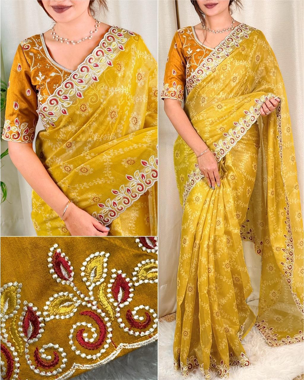 Women’s Indian Saree Fancy Designer Ethnic Party Wear Wedding Bollywood Sari New