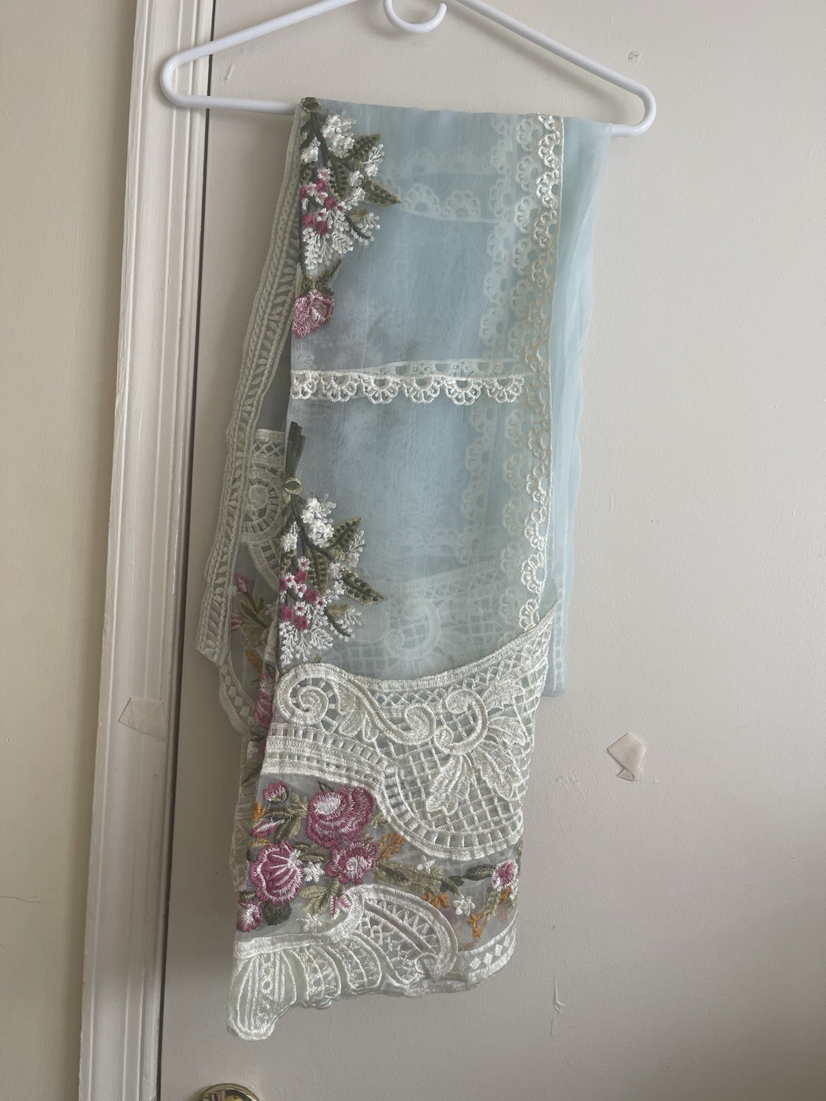 Pakistani Stitched 3 Piece Embroidered Lawn dress for women’s size Large