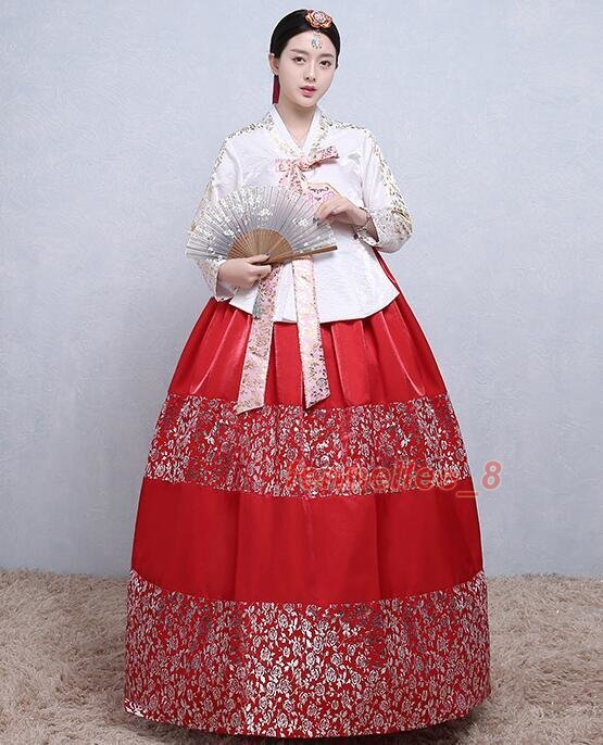 Women’s Hanbok Dress Traditional Korean Dress National Dress Set Stage Costumes