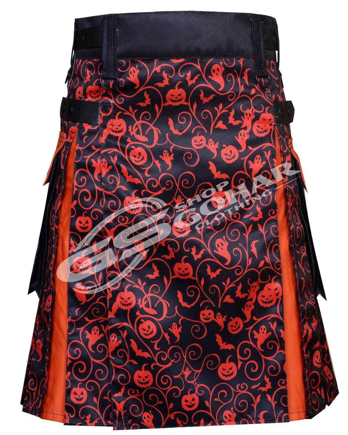 Handmade Scottish Halloween Hybrid Utility Kilt 100% Cotton Kilt Men Custom Size