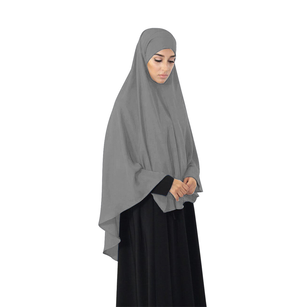Muslim Women Long Khimar Hijab Dress Niqab Prayer Amira Abaya Overhead Burqa