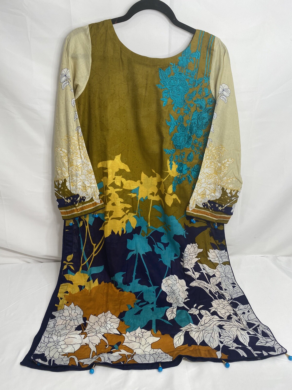 Printed Embroidery Cotton Net Jacquard Kameez Shalwar Lawn Dupatta Bust 40 Pakis