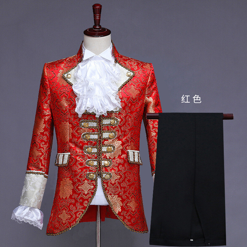 Adult Men’s Palace Dress Performance Costume Retro Steam Age Costume 3pc set