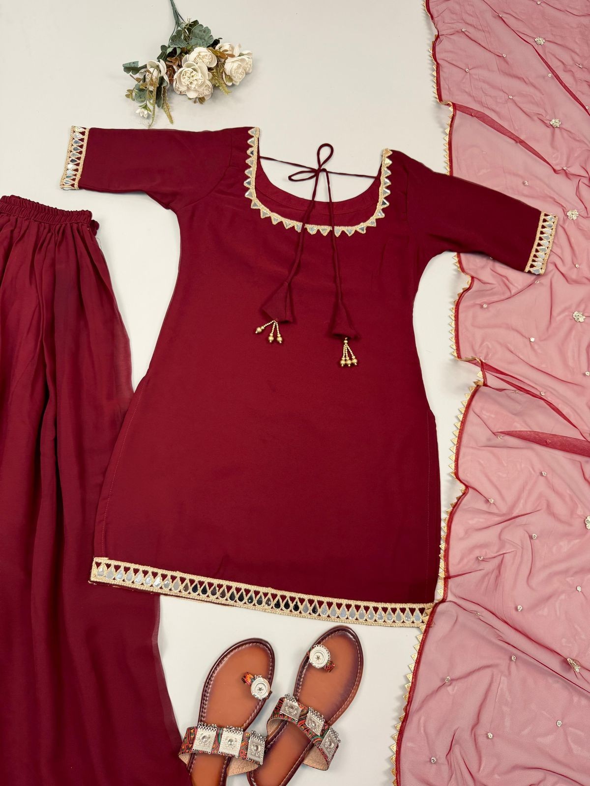 Designer Indian Pakistani top plazzo Bollywood Dress Party Wear Suit wedding
