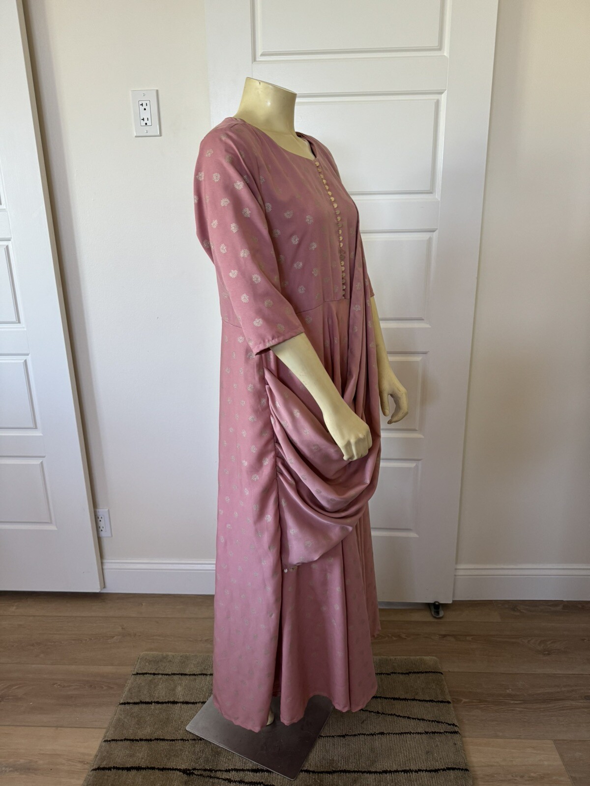 Indian Women’s Soft Jute Khadi Cotton Saree With Unstitched Blouse Party Wear