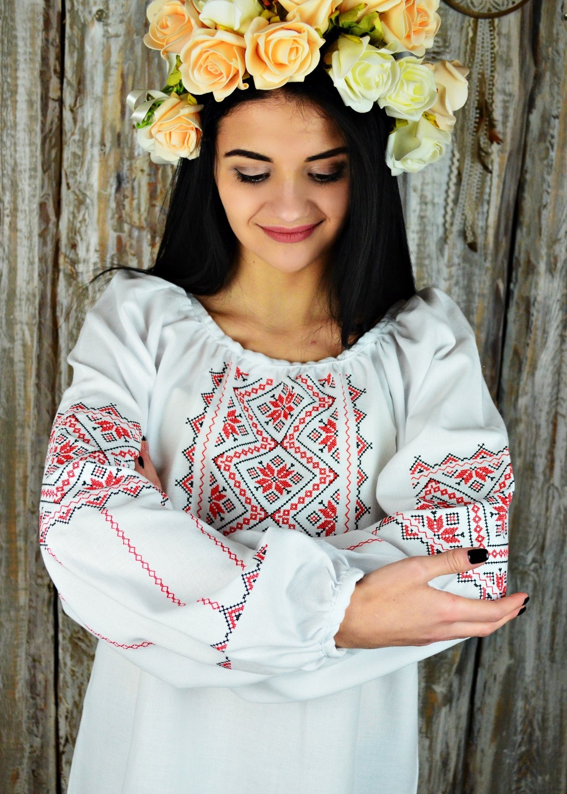 Ukrainian embroidered traditional shirt, blouse, sorochka vyshyvanka, 3 models