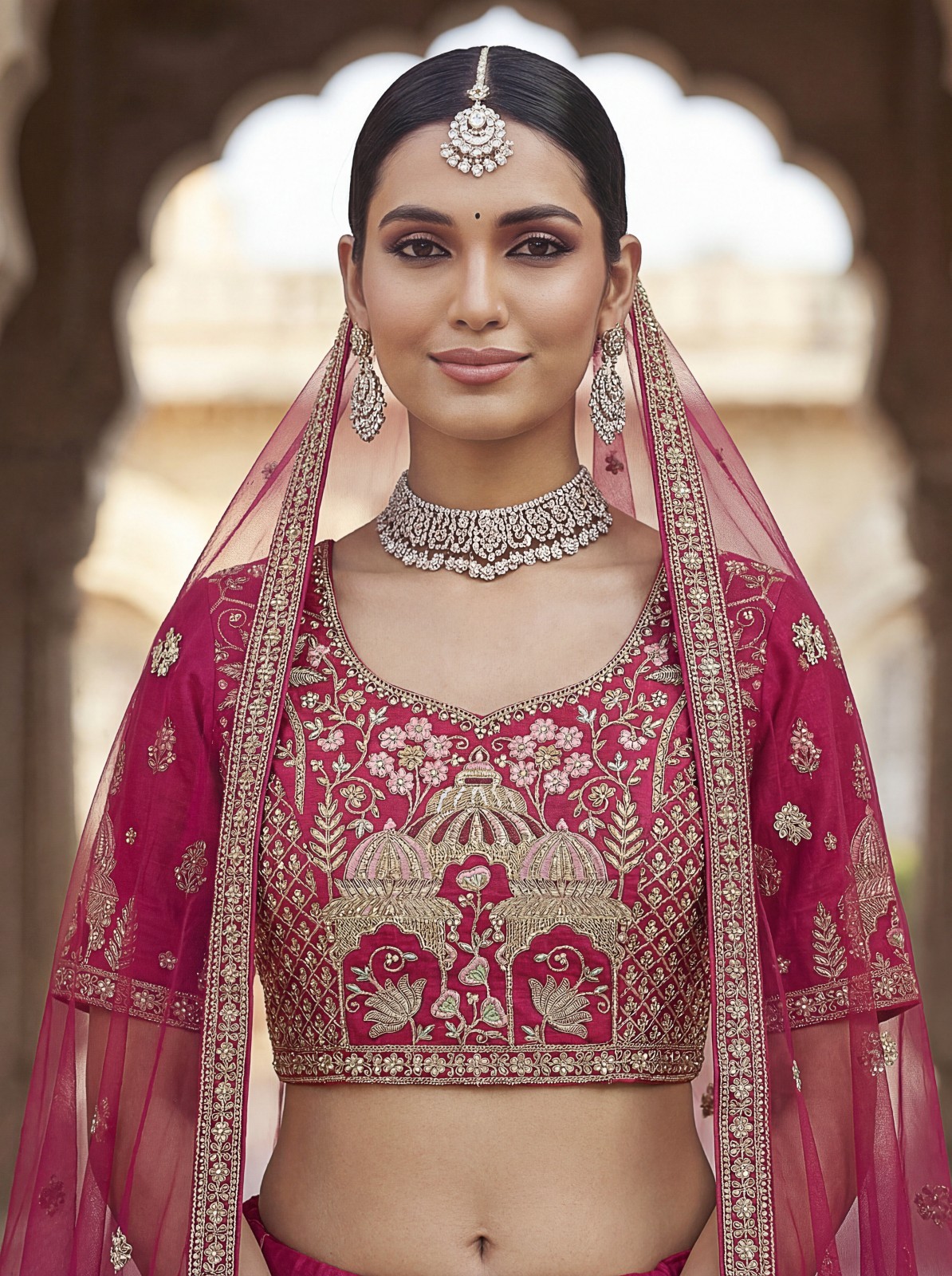 Silk Lehenga Choli Dori Thread Sequins Wedding Reception Party Outfit