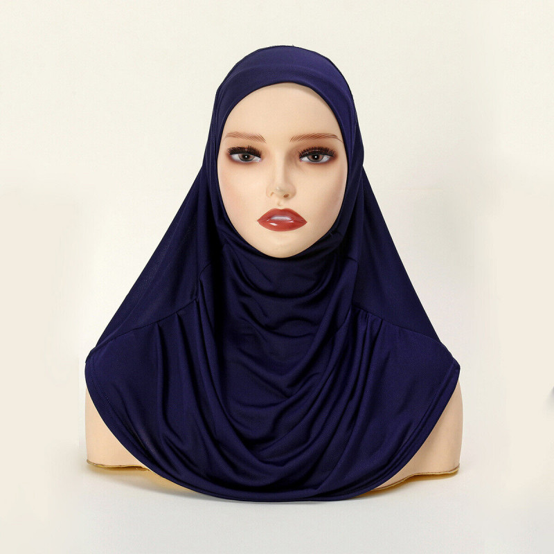 Muslim Headscarf Women African Headgear Loose Hijab Fitting Lazy Base Hat Turban