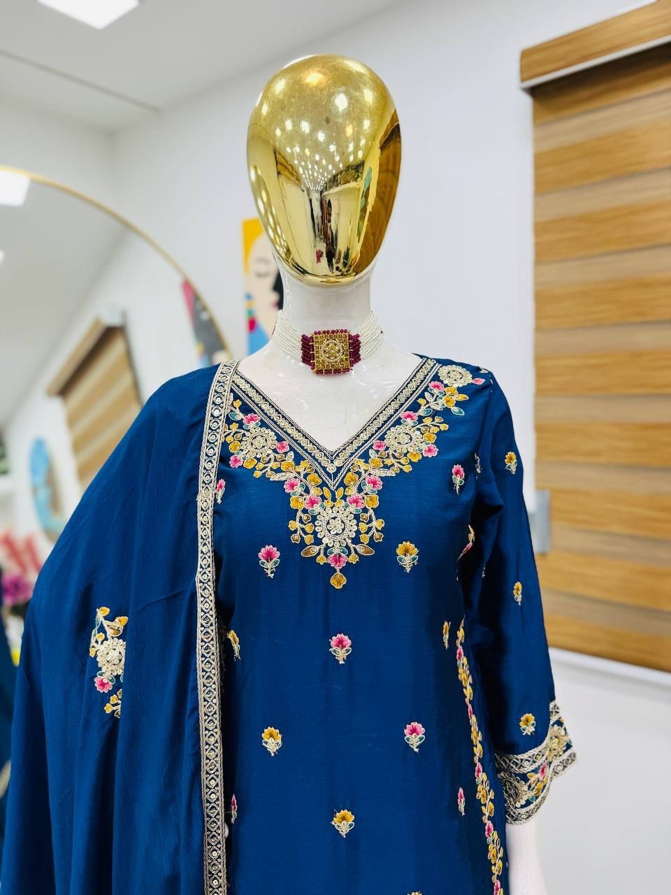 New Designer Party Top Sharara & Dupatta Set