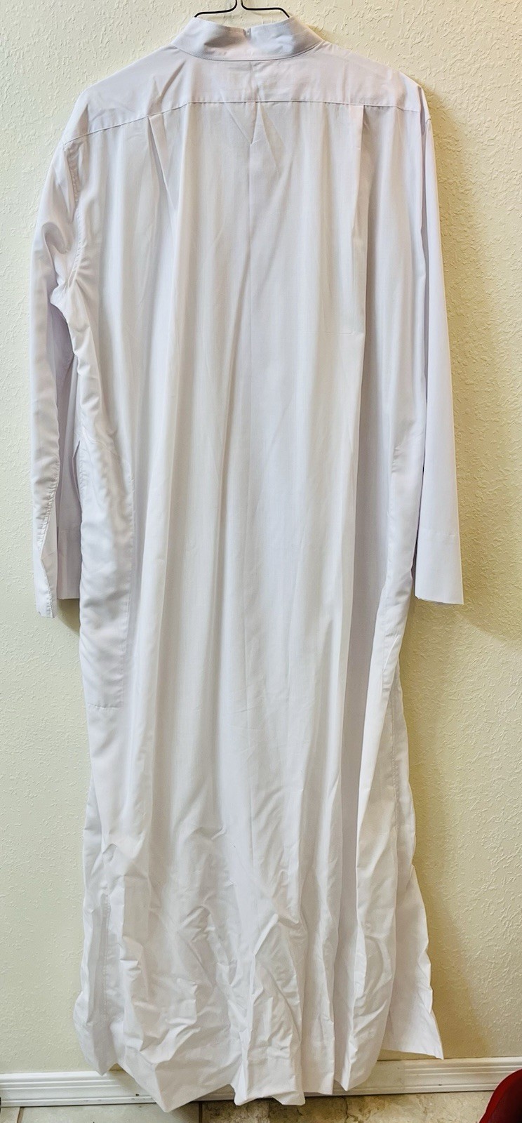 1980s White SAUDI Men’s Thobe Galabiya Kaftan & Egal Headband Muslim Clothing
