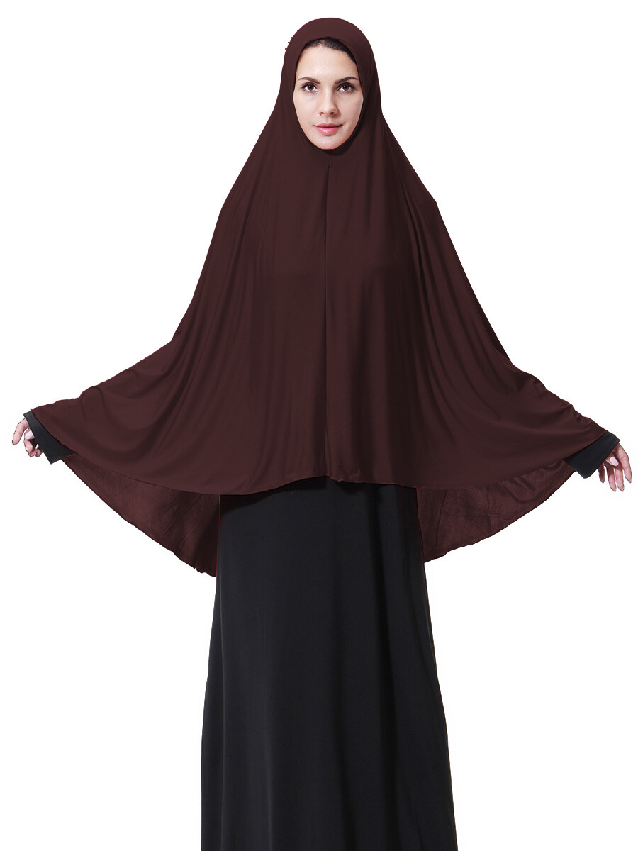 Muslim Women One Piece Amira Hijab Khimar Prayer Scarf Niqab Burqa Islamic Arab