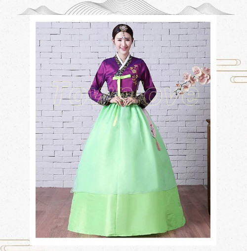 New Traditional Korean Hanbok Dress Korean Folk Stage Dance Costume Hanbok Dress