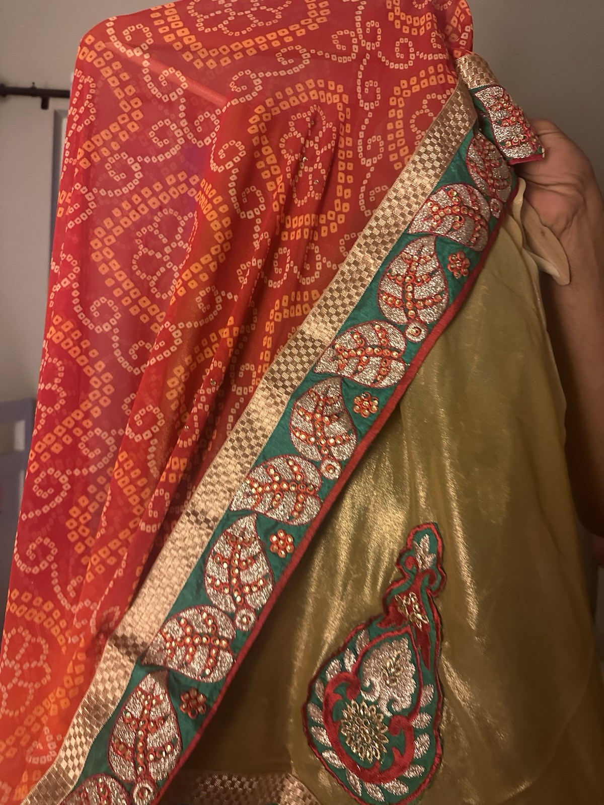 Indian Unstitched Chaffon Sari With Blouse- No Peti Coat- Beautiful Indian