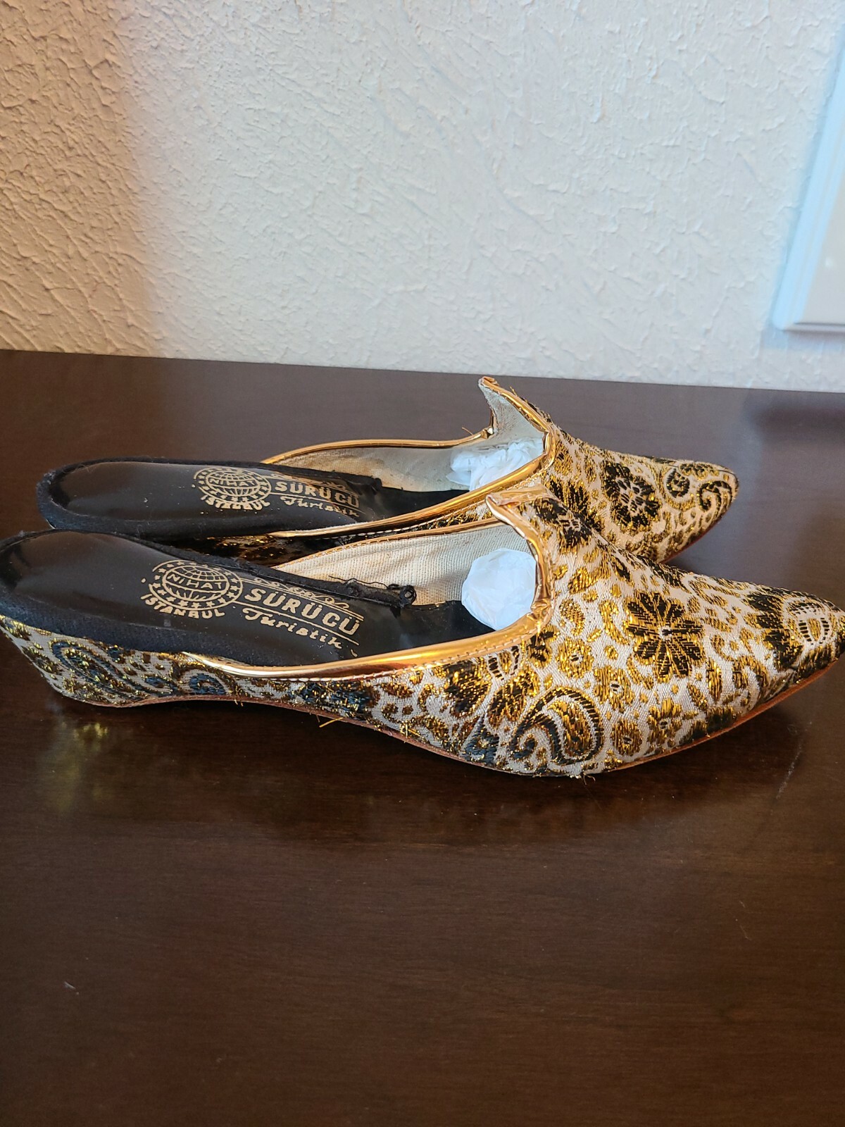Traditional Turkey Hand Made Slipper Shoes Size 8
