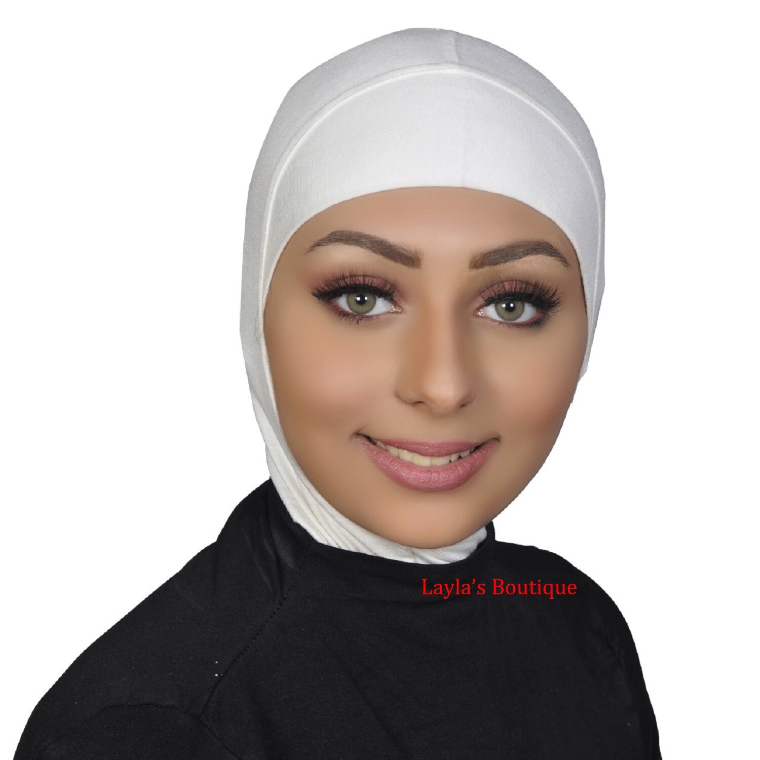 Hijab Styling Under Scarf Ninja Inner Neck Chest Plain Hat Cap Bonnet soft