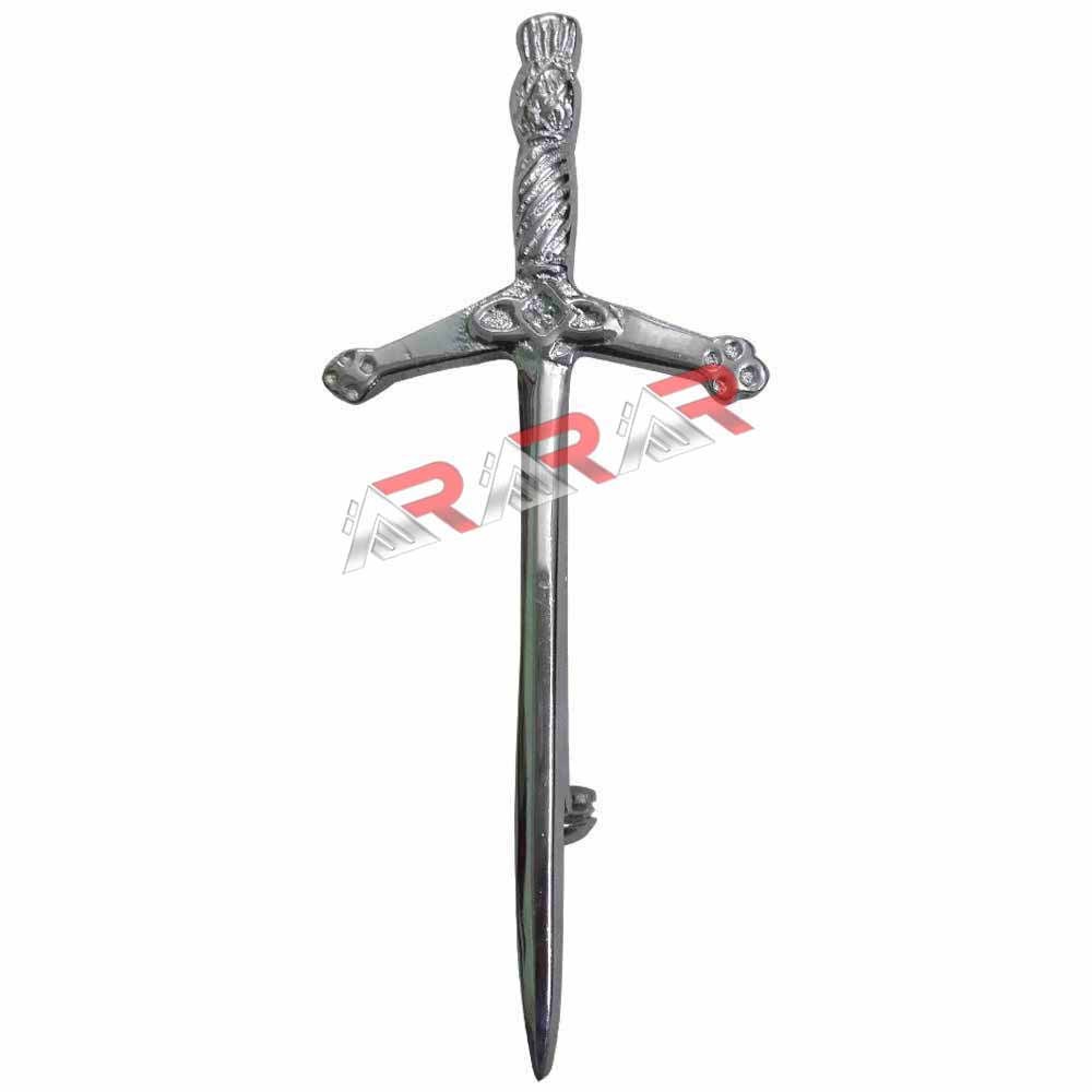 Traditional Scottish Kids Children Thistle Hilt Sword Kilt Pin High Quality 3″