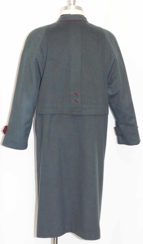 BOILED WOOL & ALPACCA Over COAT Long Jacket BAURER Women WINTER German B42″ 12 M