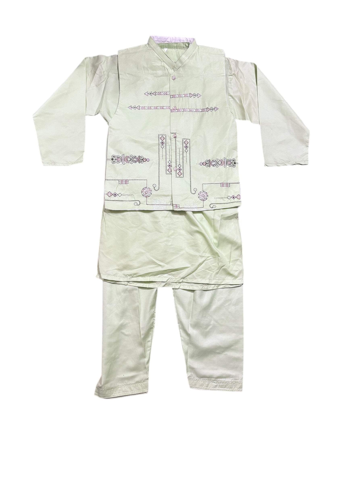 Traditional Kurta, Pajama and Coat Set for Boys – Ethnic Wear- 305