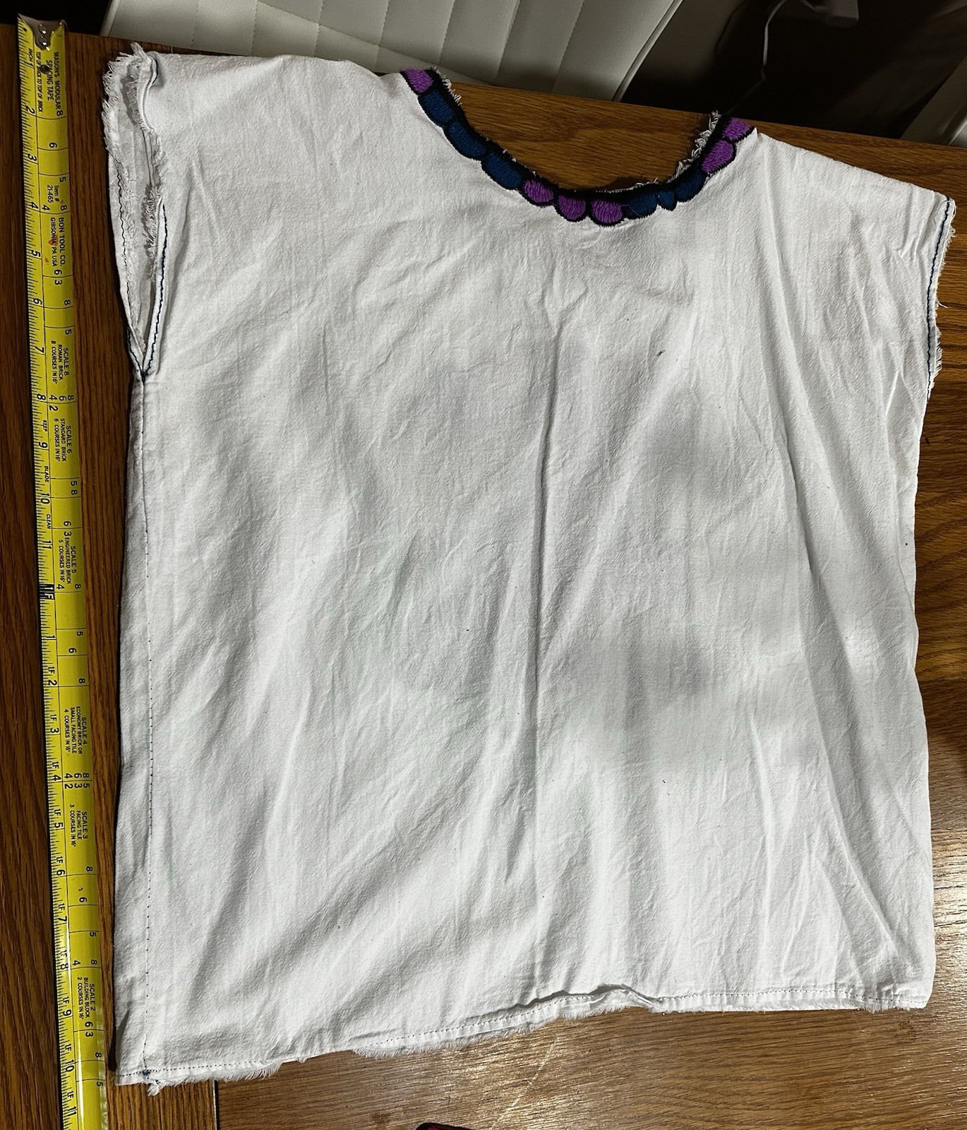 Handmade Mexican White Blouse