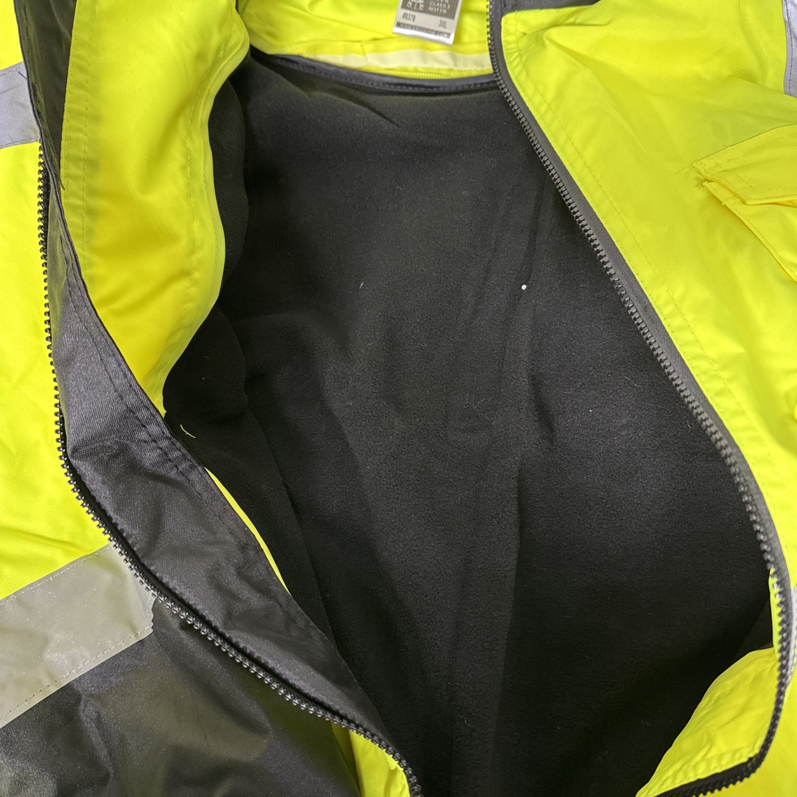 Ergodyne unisex adult Reflective Winter Jacket Zip Out Liner Type R Class 3XL