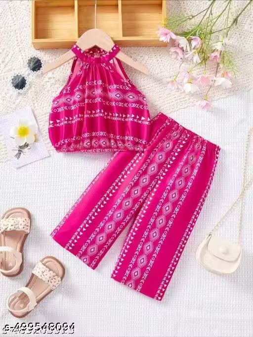 Elegant Girls Top & Bottom Sets Rayon fabric / Top & Bottom Sets for diwali